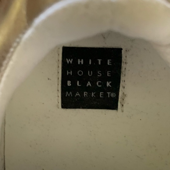 WHBM Kicks Animal- Trim Sneakers Ecru Sz 6 NWTs - Picture 11 of 13